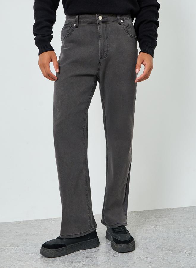 Styli Men Grey Loose Fit Jeans - Image 4